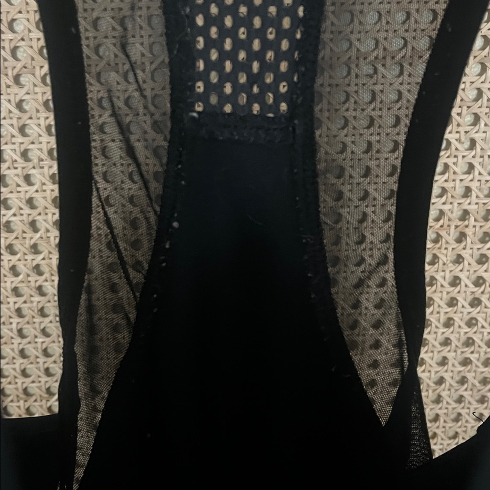 Marika Black Mesh Racerback Tank - Picture 3 of 6